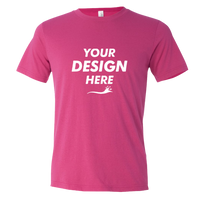 Bella + Canvas Unisex Texture Tee, Berry, Front view, Mockup
