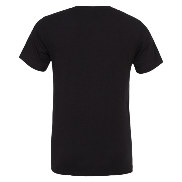 Bella + Canvas Unisex Texture Tee, Black, Back view