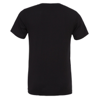 Bella + Canvas Unisex Texture Tee, Black, Back view