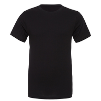 Bella + Canvas Unisex Texture Tee, Black, Front view