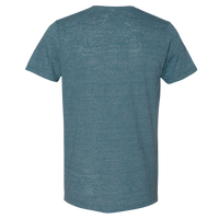 Bella + Canvas Unisex Texture Tee, Denim Slub, Back view
