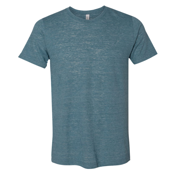 Bella + Canvas Unisex Texture Tee, Denim Slub, Front view