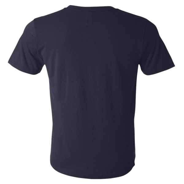 Bella + Canvas Unisex Texture Tee, Navy, Back view