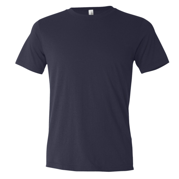 Bella + Canvas Unisex Texture Tee, Navy, Front view