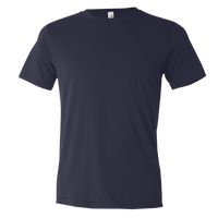 Bella + Canvas Unisex Texture Tee, Navy, Front view