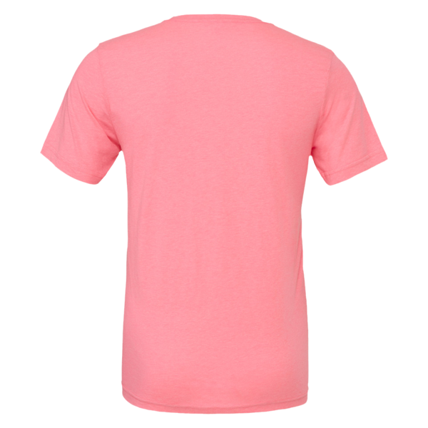 Bella + Canvas Unisex Texture Tee, Neon Pink, Back view