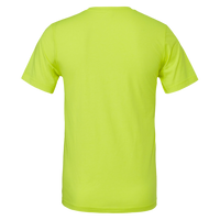 Bella + Canvas Unisex Texture Tee, Neon Yellow, Back view