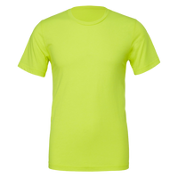 Bella + Canvas Unisex Texture Tee, Neon Yellow, Front view