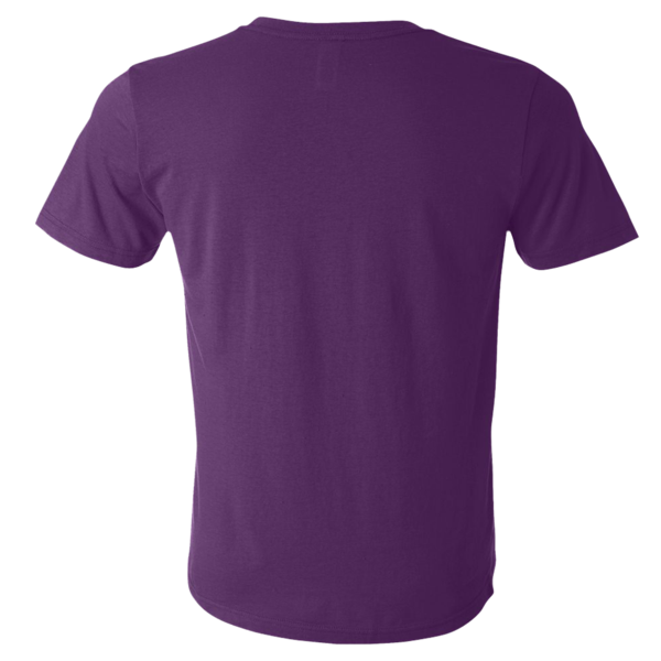Bella + Canvas Unisex Texture Tee, Team Purple, Back view