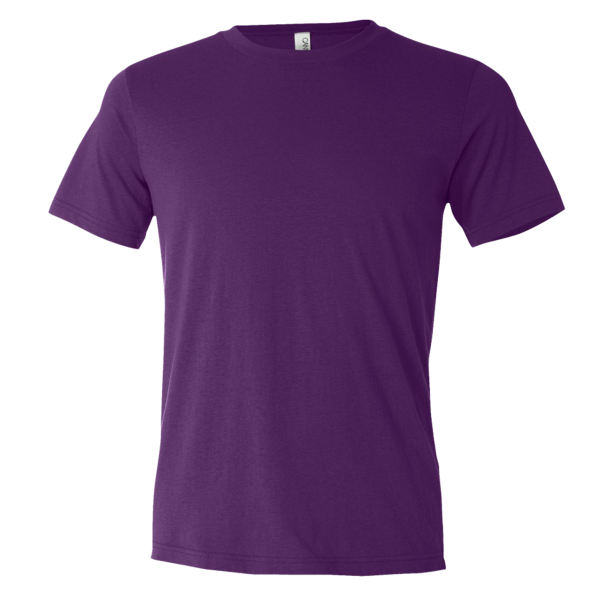 Bella + Canvas Unisex Texture Tee, Team Purple, Front view