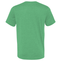 Bella + Canvas Unisex Triblend V-Neck Tee, Green Triblend, Back view