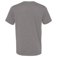 Bella + Canvas Unisex Triblend V-Neck Tee, Grey Triblend, Back view