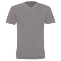 Bella + Canvas Unisex Triblend V-Neck Tee, Grey Triblend, Front view