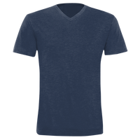 Bella + Canvas Unisex Triblend V-Neck Tee, Navy Triblend, Front view