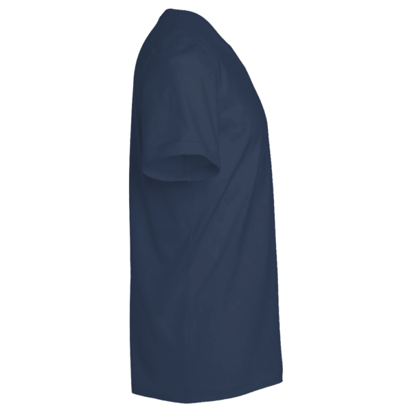 Bella + Canvas Unisex Triblend V-Neck Tee, Navy Triblend, Right Sleeve view