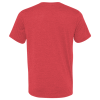 Bella + Canvas Unisex Triblend V-Neck Tee, Red Triblend, Back view