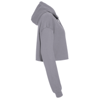 Bella + Canvas Women's Crop Fleece Hoodie Sweatshirt, Storm, Right Sleeve view