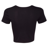 Bella + Canvas Women’s Crop Tee, Black, Back view