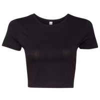 Bella + Canvas Women’s Crop Tee, Black, Front view