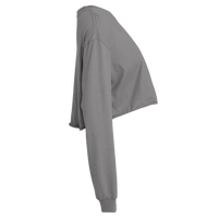 Bella + Canvas Women's FWD Fashion Crop Long Sleeve Tee, Athletic Heather, Right Sleeve view