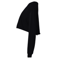 Bella + Canvas Women's FWD Fashion Crop Long Sleeve Tee, Black, Left Sleeve view