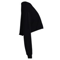Bella + Canvas Women's FWD Fashion Crop Long Sleeve Tee, Black, Right Sleeve view