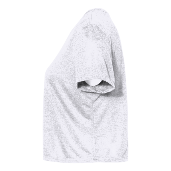 Bella + Canvas Women’s Flowy Crop Tee, White, Left Sleeve view