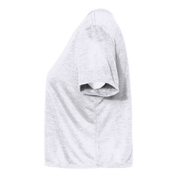 Bella + Canvas Women’s Flowy Crop Tee, White, Left Sleeve view