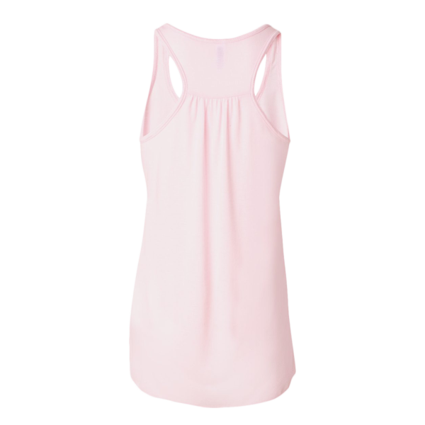 Bella + Canvas Women's Flowy Racerback Tank, Soft Pink / Soft Pink, Back view