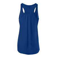 Bella + Canvas Women's Flowy Racerback Tank, True Royal / True Royal, Back view