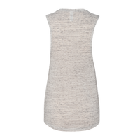 Bella + Canvas Women's Flowy Scoop Muscle Tank, White Marble, Back view