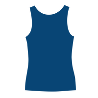 Bella + Canvas Women's Flowy V-Neck Tank, Blue Marble, Back view