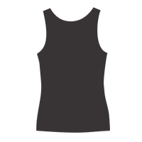 Bella + Canvas Women's Flowy V-Neck Tank, Dark Grey Heather, Back view