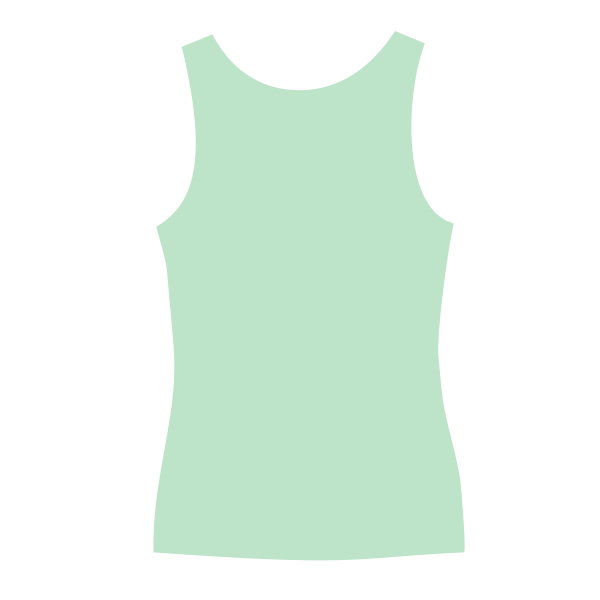 Bella + Canvas Women's Flowy V-Neck Tank, Mint, Back view