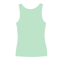 Bella + Canvas Women's Flowy V-Neck Tank, Mint, Back view