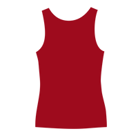Bella + Canvas Women's Flowy V-Neck Tank, Red, Back view