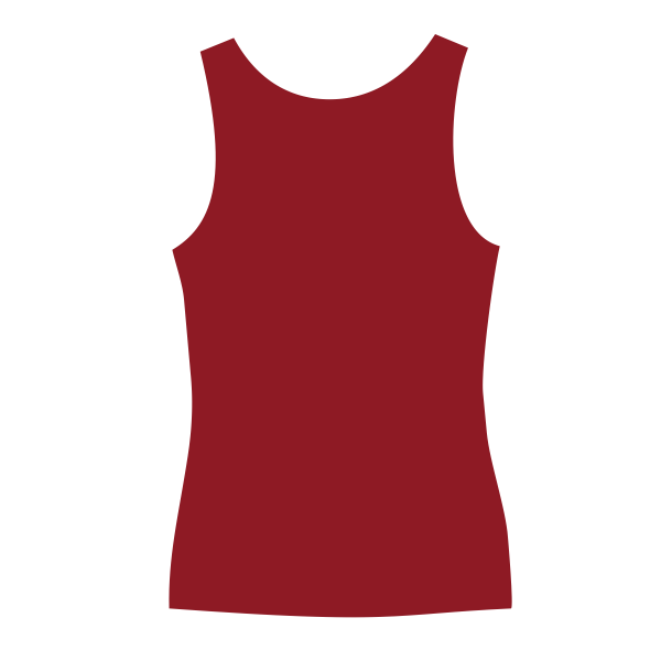 Bella + Canvas Women's Flowy V-Neck Tank, Red Marble, Back view