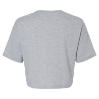 Bella + Canvas Women's Jersey Crop Tee, Athletic Heather, Back view