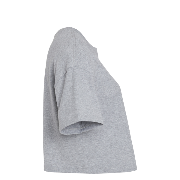 Bella + Canvas Women's Jersey Crop Tee, Athletic Heather, Right Sleeve view