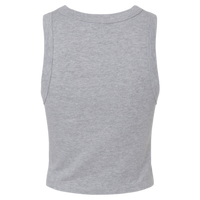 Bella + Canvas Women's Micro Rib Racer Tank, Athletic Heather, Back view