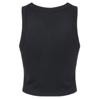 Bella + Canvas Women's Micro Rib Racer Tank, Solid Black Blend, Back view