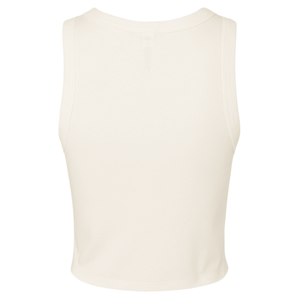 Bella + Canvas Women's Micro Rib Racer Tank, Solid Natural Blend, Back view