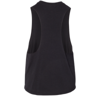 Bella + Canvas Women's Racerback Crop Tank, Solid Black Blend, Back view
