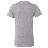 Bella + Canvas Women’s Relaxed Fit Heather CVC Tee, Athletic Heather, Back view