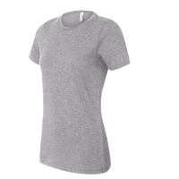 Bella + Canvas Women’s Relaxed Fit Heather CVC Tee, Athletic Heather, Left Sleeve view