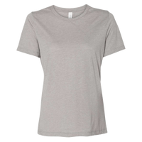 Bella + Canvas Women’s Relaxed Fit Triblend Tee, Athletic Grey Triblend, Front view