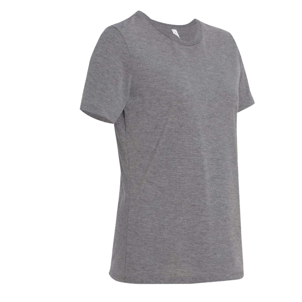 Bella + Canvas Women’s Relaxed Fit Triblend Tee, Grey Triblend, Right Sleeve view