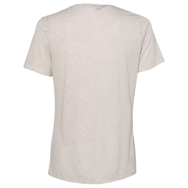 Bella + Canvas Women’s Relaxed Fit Triblend Tee, Oatmeal Triblend, Back view