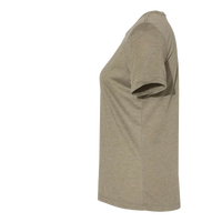 Bella + Canvas Women’s Relaxed Fit Triblend Tee, Olive Triblend, Left Sleeve view