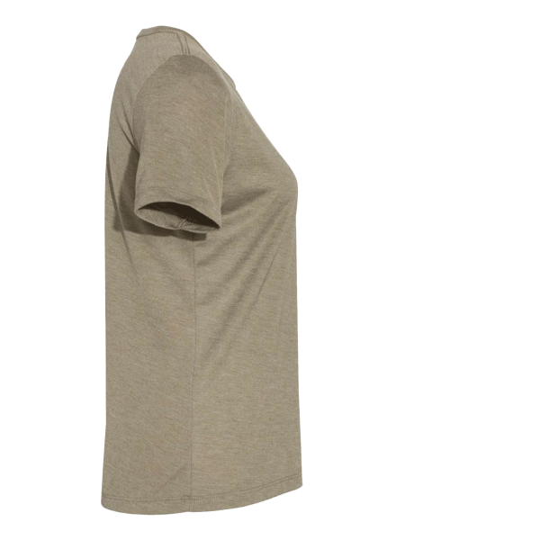 Bella + Canvas Women’s Relaxed Fit Triblend Tee, Olive Triblend, Right Sleeve view